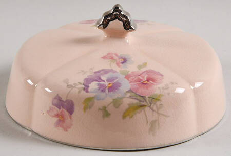 The Pansy (Glo Peach) Lid for Round Butter