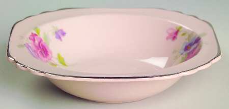 The Pansy (Glo Peach) Rim Fruit/Dessert (Sauce) Bowl