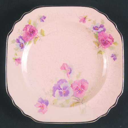 The Pansy (Glo Peach) Bread & Butter Plate