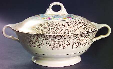 Royal Lyric Round Covered Vegetable by Limoges-American