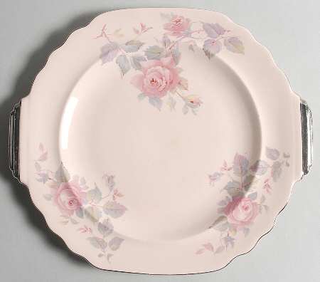 Rose Marie Square Handled Cake Plate