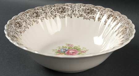 Rosalie (Scalloped) 8" Round Vegetable Bowl