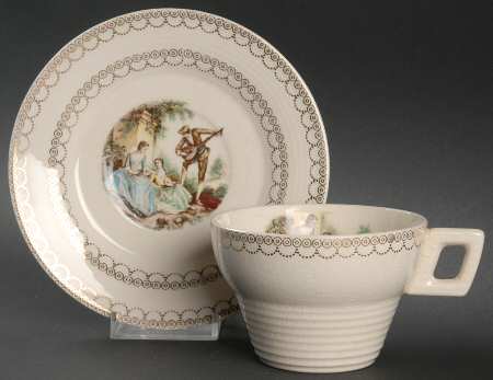 Serenade Flat Cup & Saucer Set