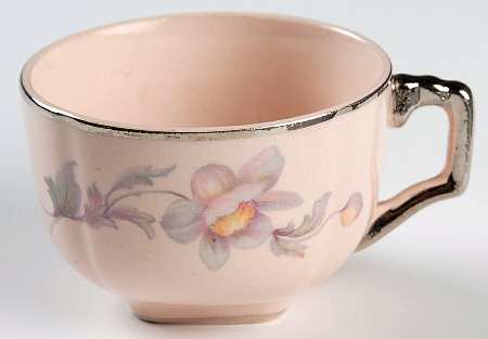Silver Moon Pink Background Flat Demitasse Cup