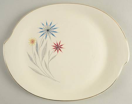 Starflower 12" Oval Serving Platter