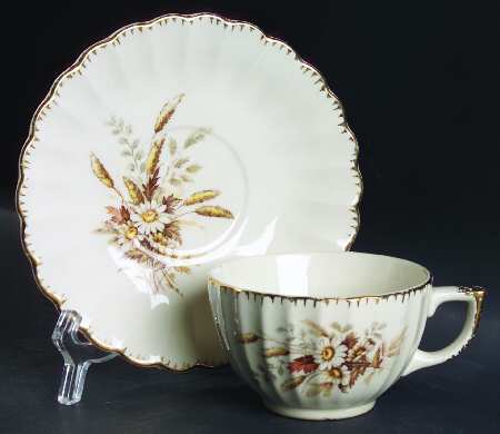 Sun Valley Footed Cup & Saucer Set