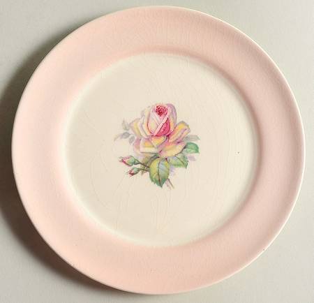 Tea Rose Cotillion Pink (No Trim) Bread & Butter Plate