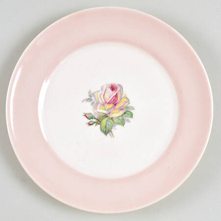 Tea Rose Cotillion Pink (No Trim) Salad Plate
