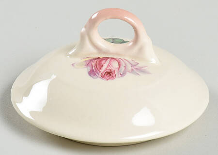 Tea Rose Cotillion Pink (No Trim) Lid for Sugar Bowl