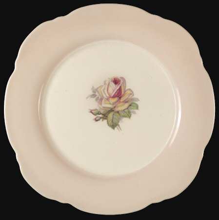 Tea Rose Cotillion Pink (No Trim) Square Salad Plate