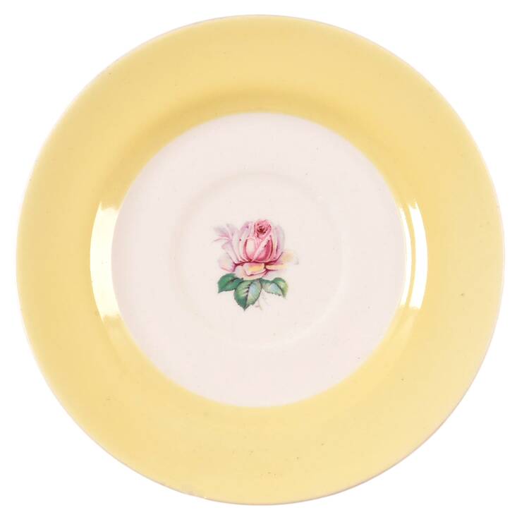 Tea Rose Cotillion Yellow Saucer for Demitasse Cup