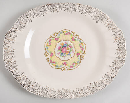 Toledo Delight White 11" Oval Serving Platter
