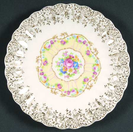 Toledo Delight White Bread & Butter Plate