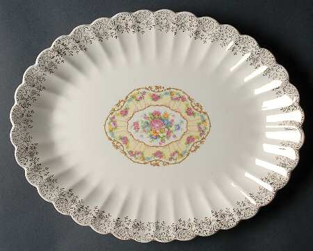Toledo Delight White 13" Oval Serving Platter