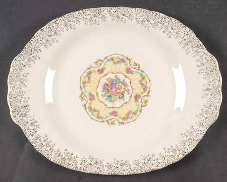 Toledo Delight White 12" Oval Serving Platter