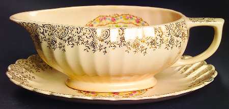 Toledo Delight Sand Gravy Boat & Underplate/Relish