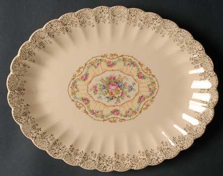 Toledo Delight Sand 11" Oval Serving Platter
