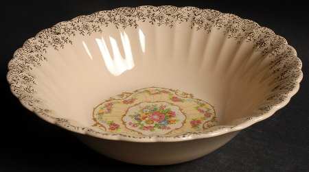 Toledo Delight Sand 8" Round Vegetable Bowl
