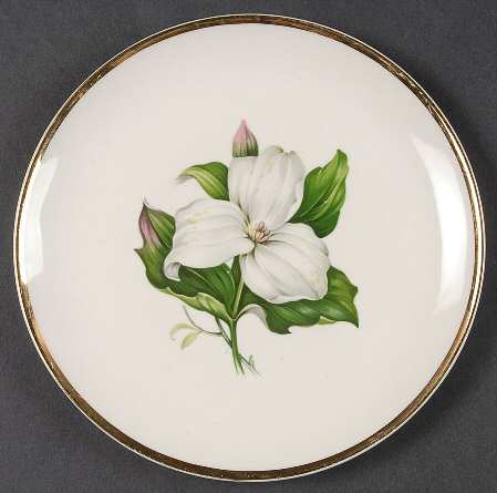 Trillium White (Glamour, Coupe) Bread & Butter Plate