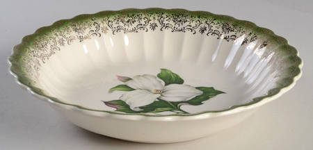 Trillium (Mandarin Green) Coupe Soup Bowl by Limoges-American
