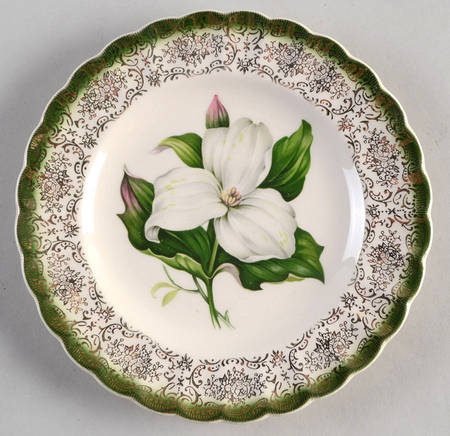 Trillium (Mandarin Green) Bread & Butter Plate
