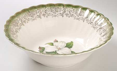 Trillium (Mandarin Green) 8" Round Vegetable Bowl