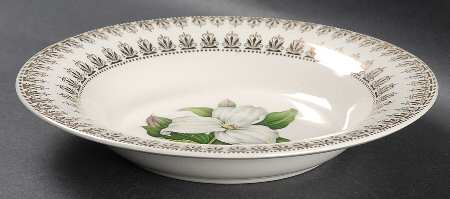 Trillium Rim Soup Bowl by Limoges-American