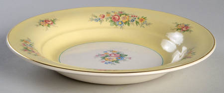 Troubadour Yellow Rim Soup Bowl