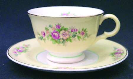Troubadour Yellow Footed Cup & Saucer Set