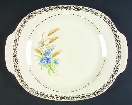Wheatfield Smooth Edge 14" Oval Serving Platter