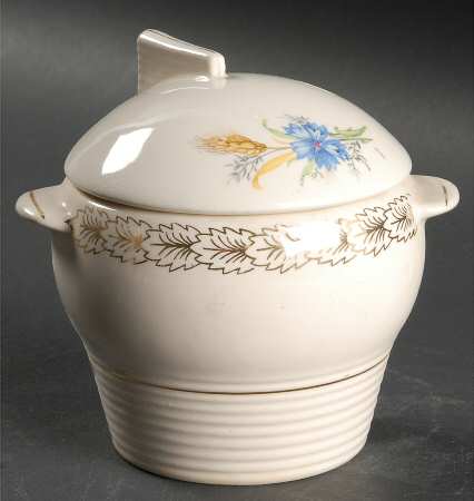 Wheatfield Smooth Edge Sugar Bowl & Lid