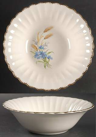 Wheatfield Fluted Edge 8" Round Vegetable Bowl