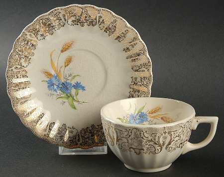 Wheatfield Flat Cup & Saucer Set