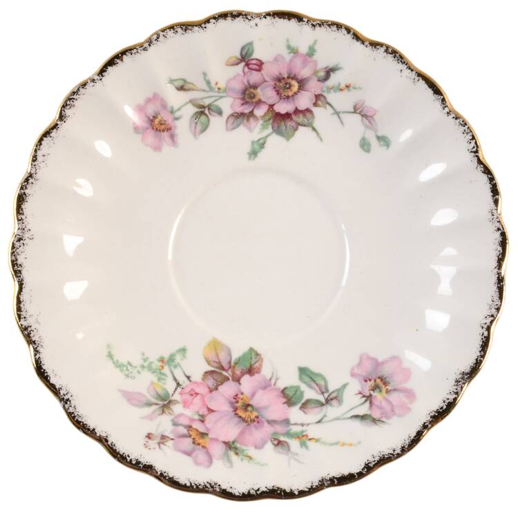 Wild Rose (Gold Trim) Saucer