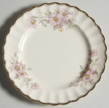 Wild Rose (Gold Trim) Salad Plate