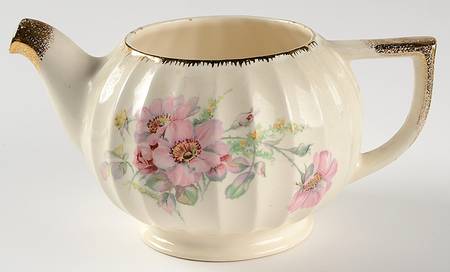 Wild Rose (Gold Trim) Teapot No Lid