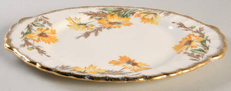 Yellow Daisy (Gold Trim) Underplate for Gravy Boat