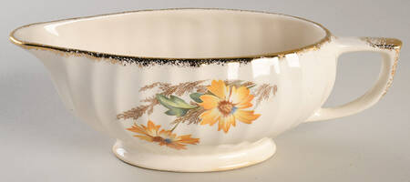 Yellow Daisy (Gold Trim) Gravy Boat