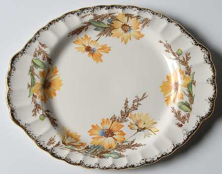 Yellow Daisy (Gold Trim) Relish/Gravy Underplate