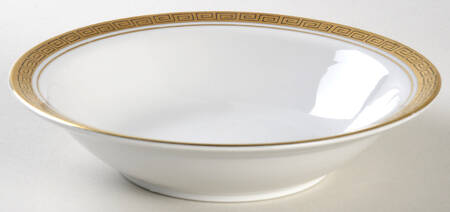 Greek Key Rim Fruit/Dessert (Sauce) Bowl