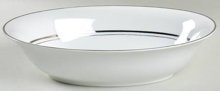 Silver Tiara 10" Oval Vegetable Bowl