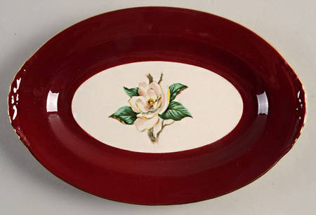 Burgundy Relish/Gravy Underplate