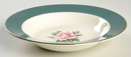 Cameo (Rose Center) Rim Soup Bowl
