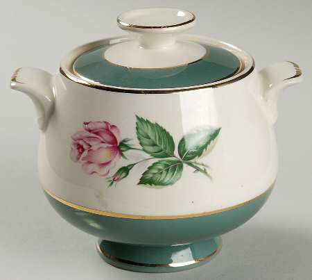Cameo (Rose Center) Sugar Bowl & Lid