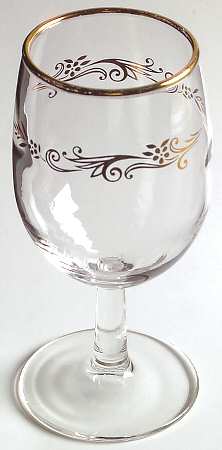 Gold Crown Glassware Wine