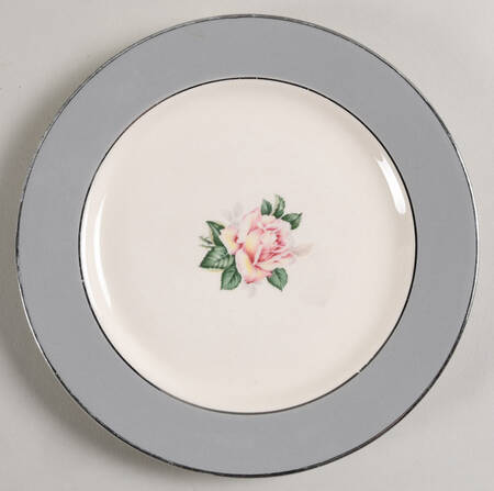 Gray Dawn (Pink Rose) Salad Plate