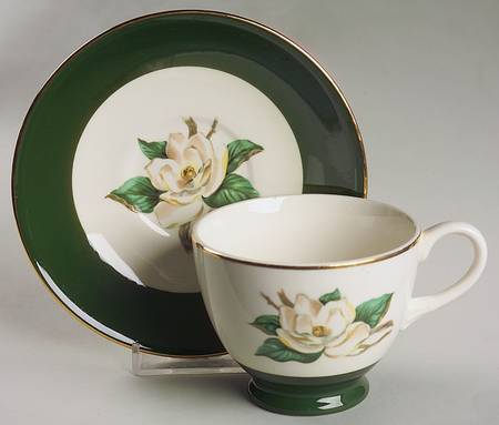 Jaderose Footed Cup & Saucer Set