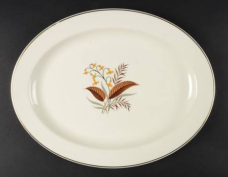 Linden 13" Oval Serving Platter