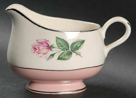 Pink Rose Gravy Boat