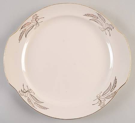 Prairie Gold Handled Cake Plate